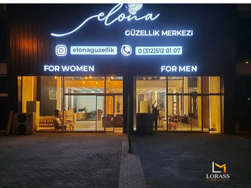Ankara güzellik merkezi iç mimarlık projesi – Elona Güzellik Merkezi karşılama ve kabin alanı tasarımı, Lorass Mimarlık